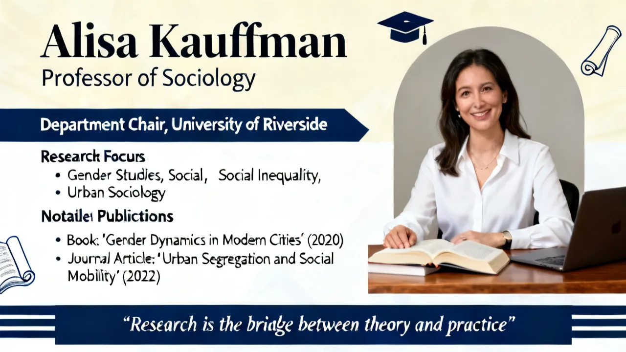 Profiling Dr. Alisa Kauffman